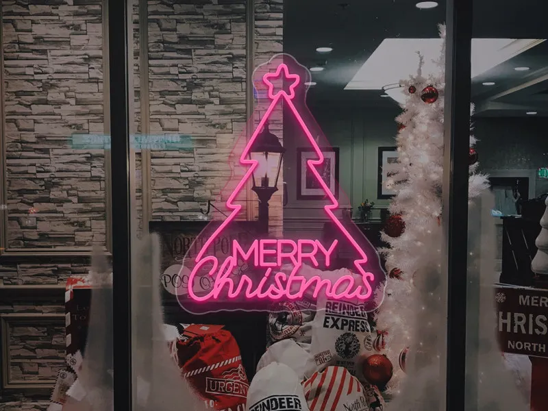Albero di Buon Natale - Insegne al neon a LED