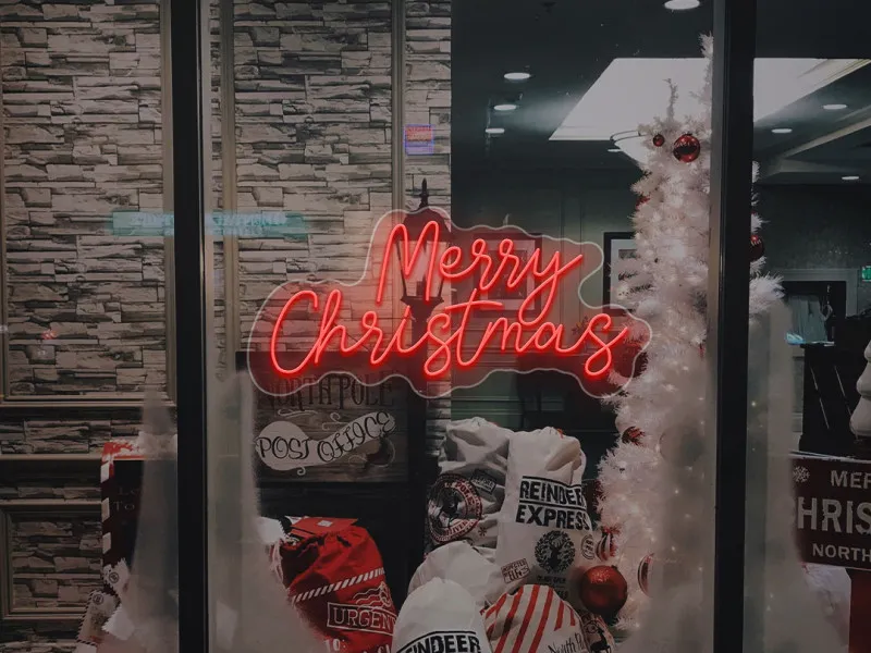 Merry Christmas - Insegne al neon a LED