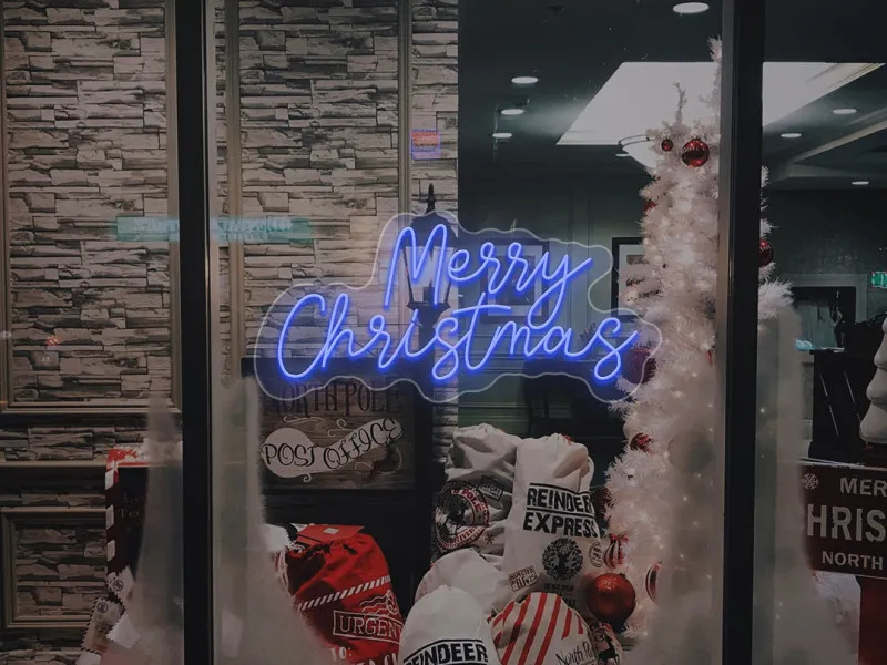 Merry Christmas - Insegne al neon a LED