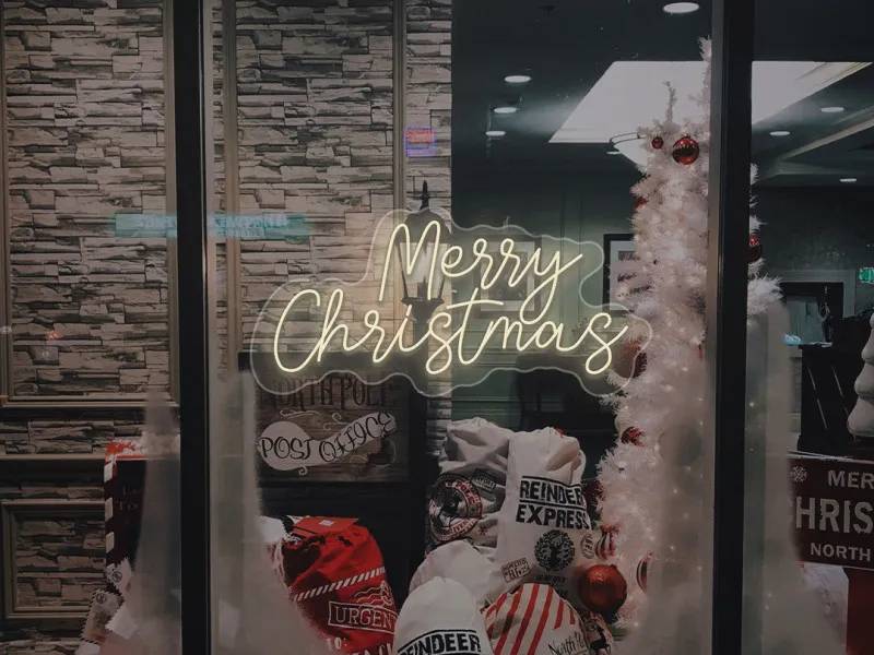 Merry Christmas - Insegne al neon a LED
