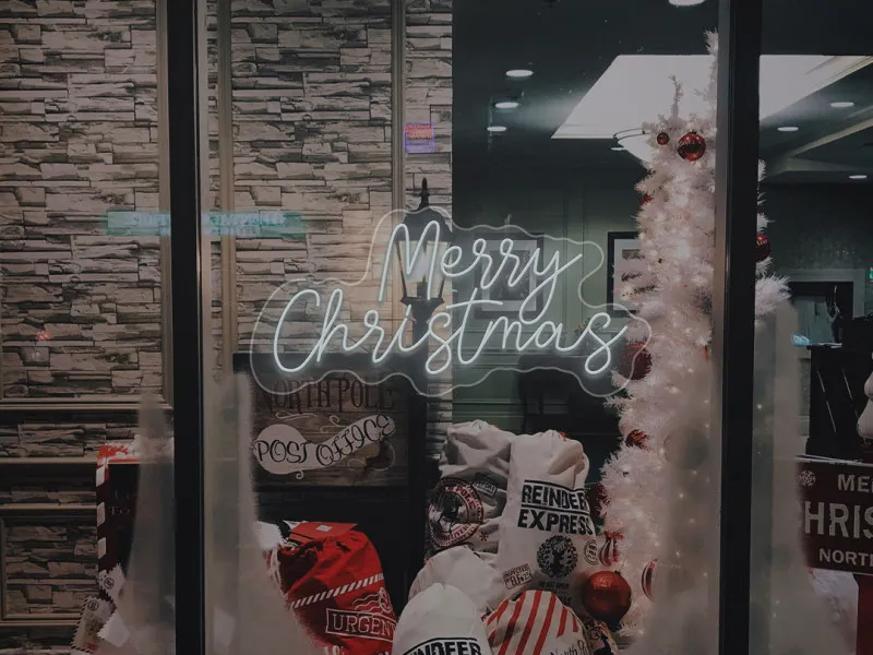 Merry Christmas - Insegne al neon a LED