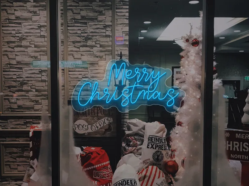 Merry Christmas - Insegne al neon a LED