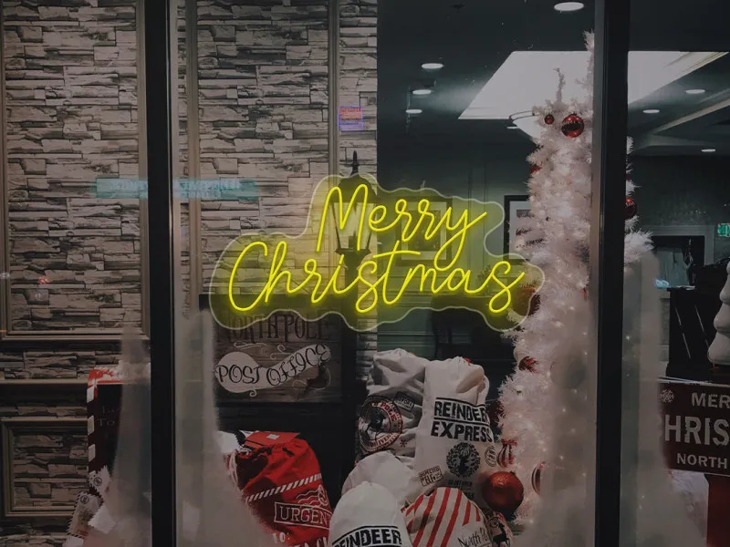 Merry Christmas - Insegne al neon a LED