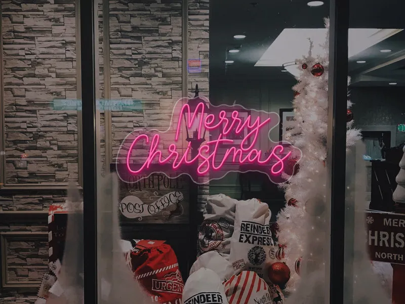 Merry Christmas - Insegne al neon a LED