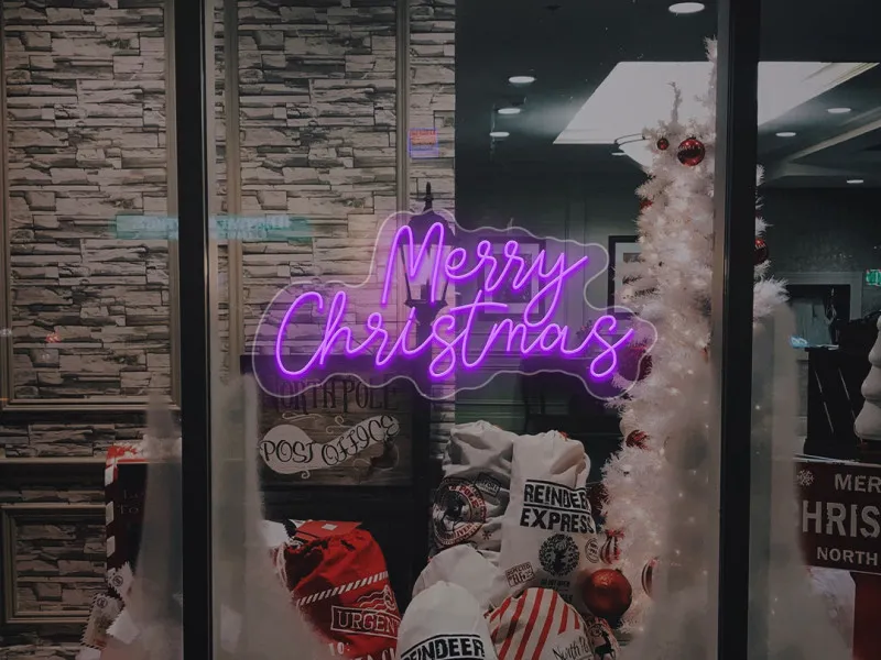 Merry Christmas - Insegne al neon a LED