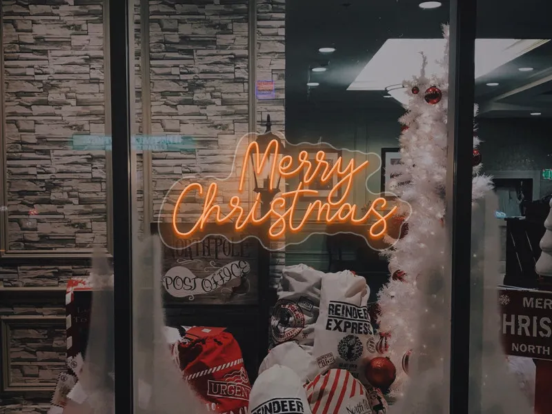 Merry Christmas - Insegne al neon a LED