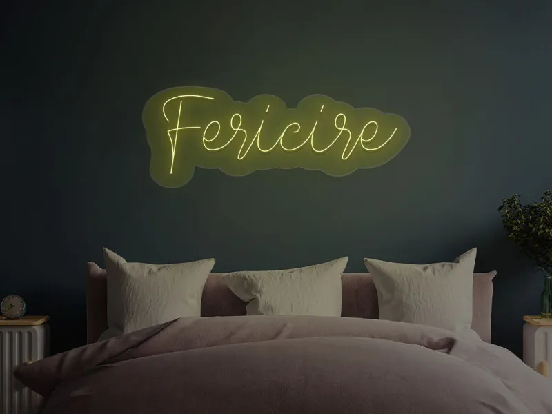 Fericire - Insegne al neon a LED