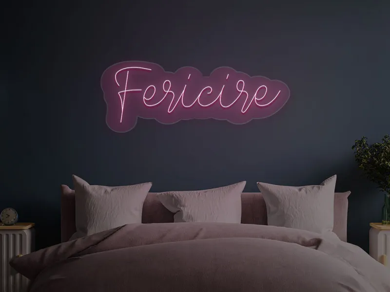 Fericire - Insegne al neon a LED