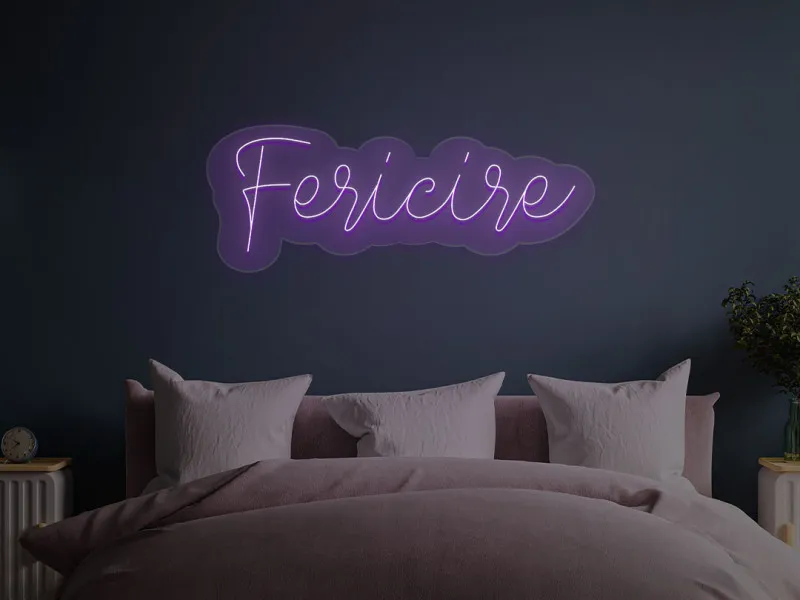 Fericire - Insegne al neon a LED