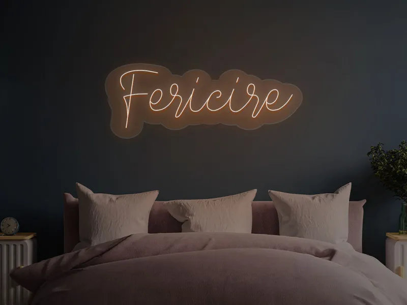 Fericire - Insegne al neon a LED