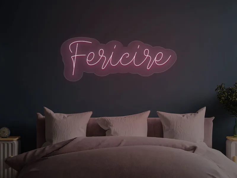 Fericire - Insegne al neon a LED