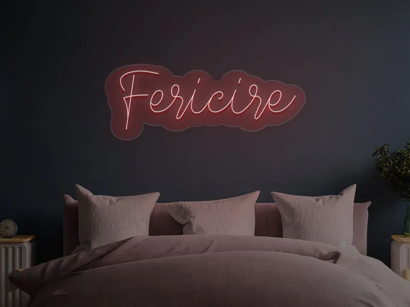 Fericire - Insegne al neon a LED