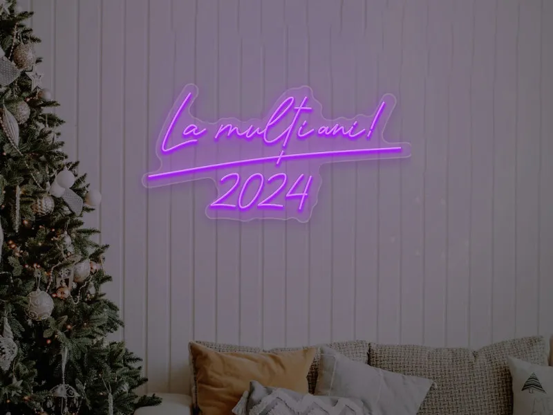 La Multi Ani - LED Neon Sign