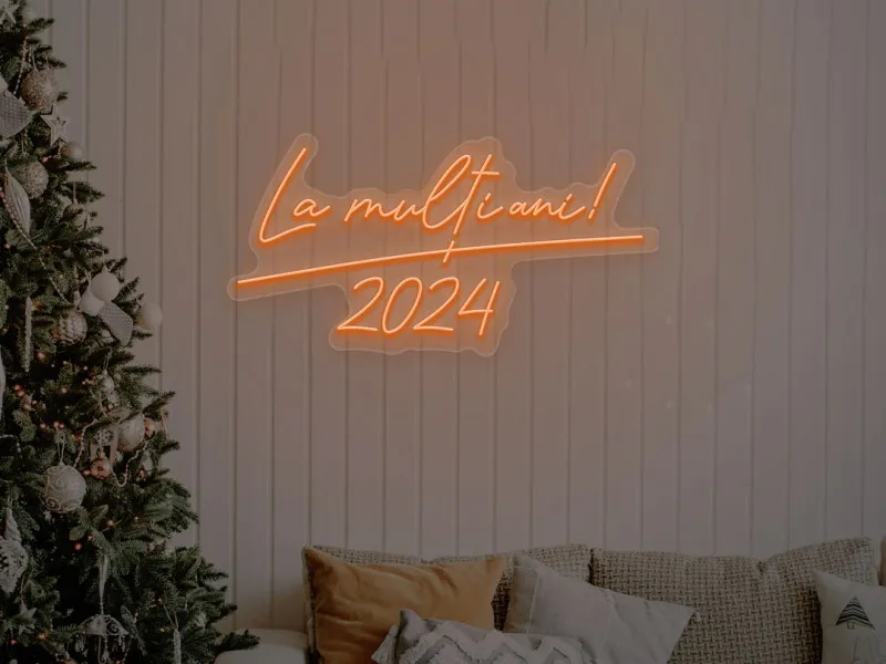 La Multi Ani - LED Neon Sign
