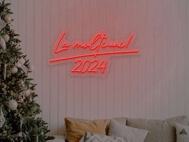 La Multi Ani - LED Neon Sign