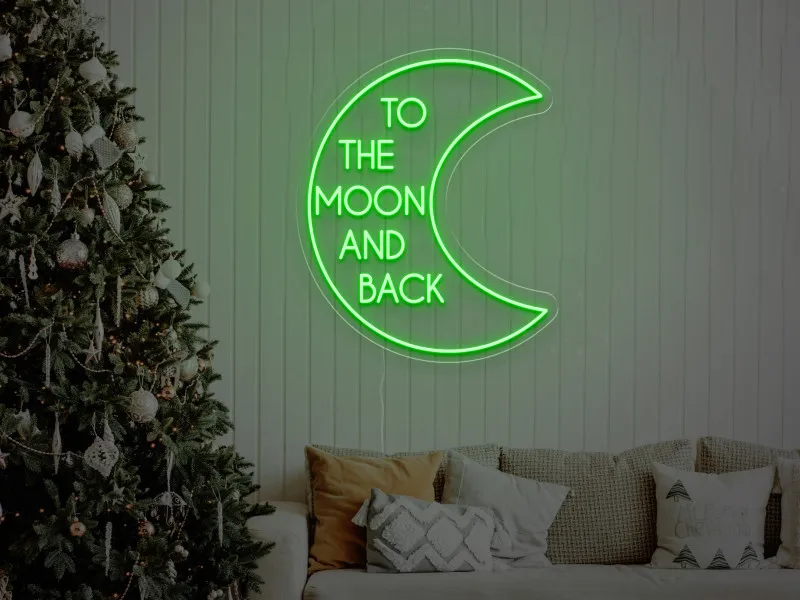 To The Moon And Back - Insegne al neon a LED