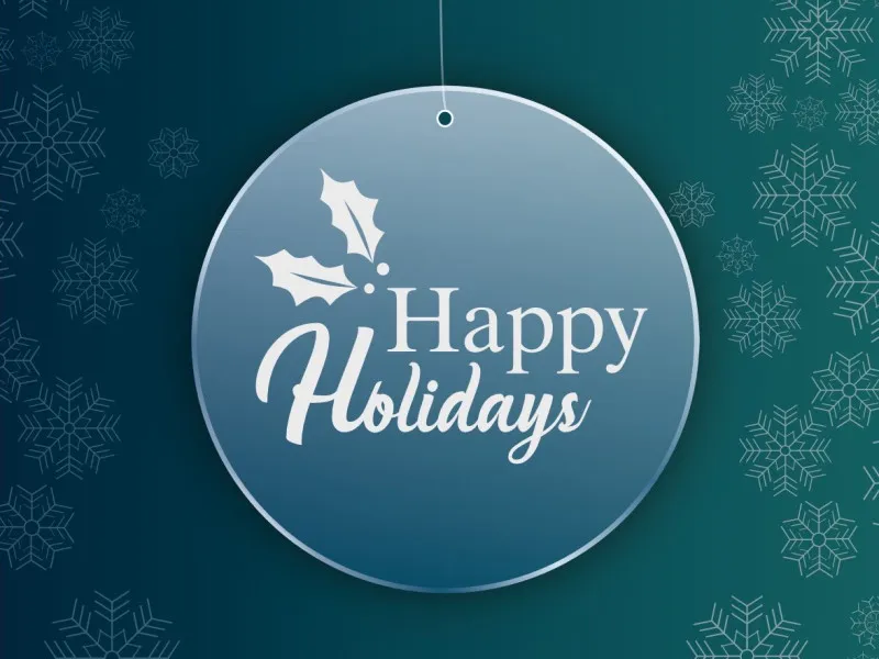 Happy Holidays - Mappamondo in plexiglas con incisione