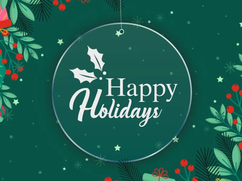 Happy Holidays - Mappamondo in plexiglas con incisione