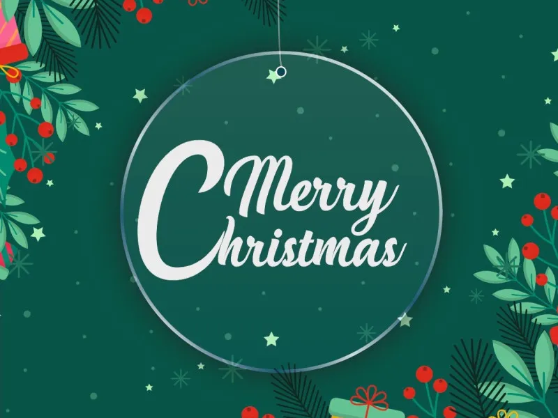 Merry Christmas II - Mappamondo in plexiglas con incisione