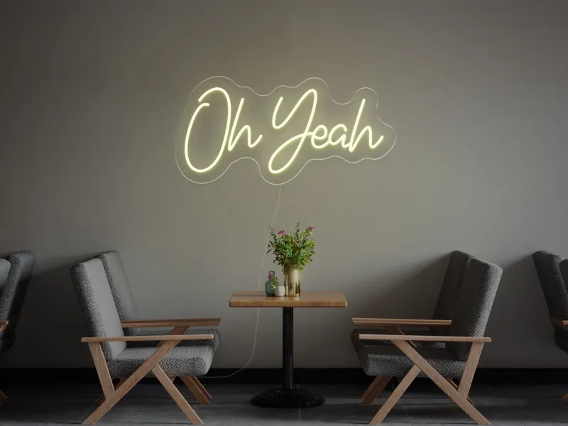 Oh Yeah - Insegne al neon a LED