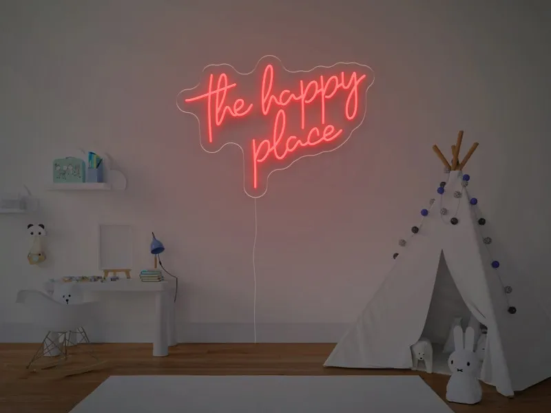 The Happy Place - Insegne al neon a LED