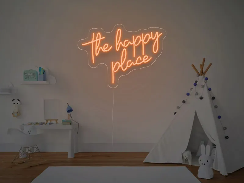 The Happy Place - Insegne al neon a LED