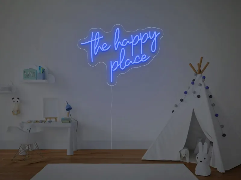 The Happy Place - Insegne al neon a LED