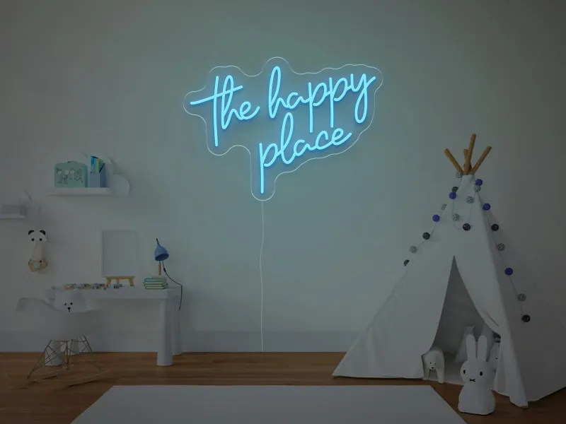 The Happy Place - Insegne al neon a LED