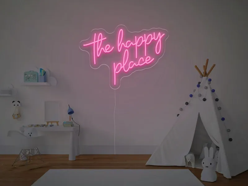 The Happy Place - Insegne al neon a LED