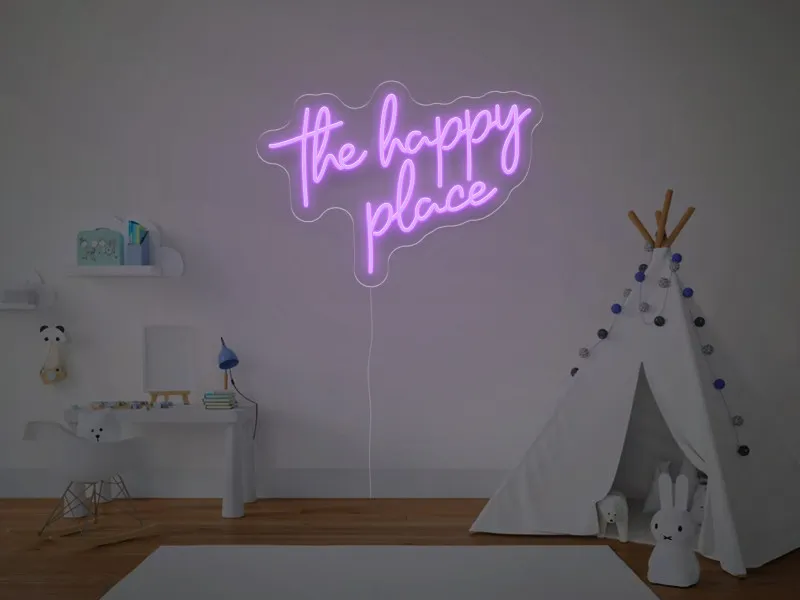 The Happy Place - Insegne al neon a LED