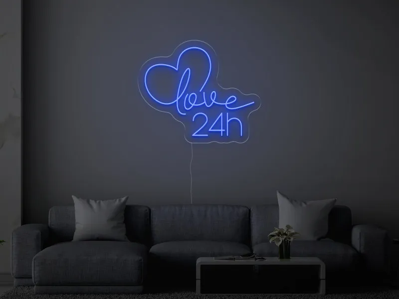 Love 24h - Insegne al neon a LED