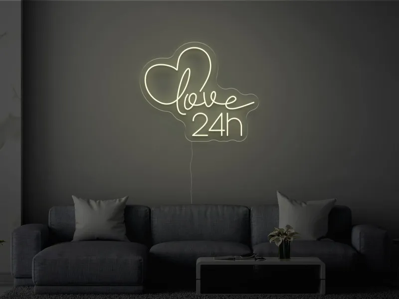 Love 24h - Insegne al neon a LED