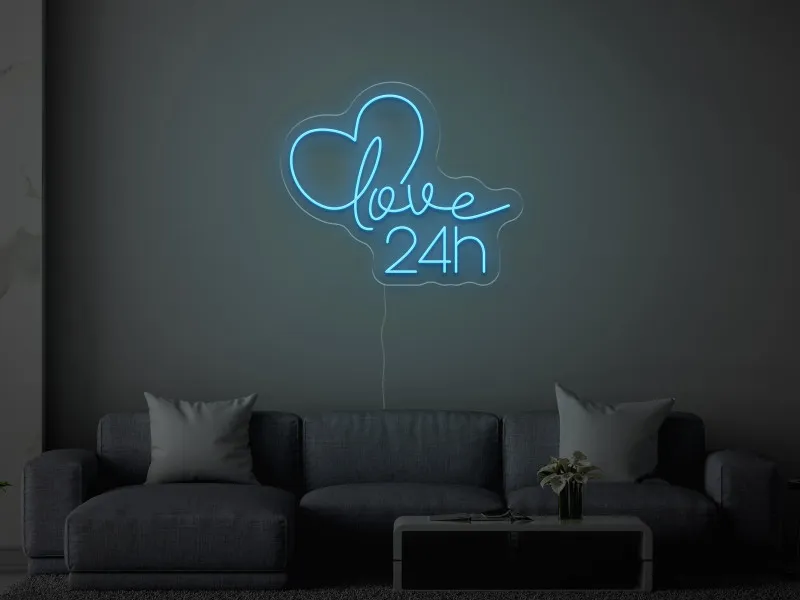Love 24h - Insegne al neon a LED