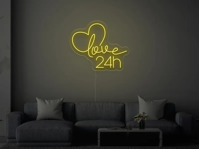 Love 24h - Insegne al neon a LED