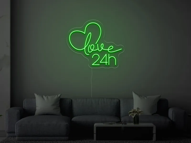 Love 24h - Insegne al neon a LED