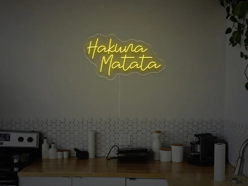 Hakwna Matata - Insegne al neon a LED