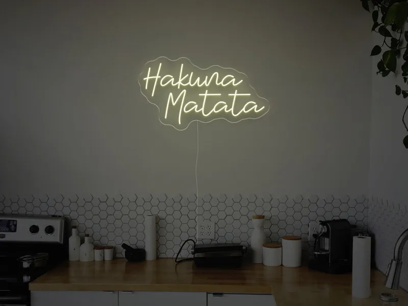Hakwna Matata - Insegne al neon a LED