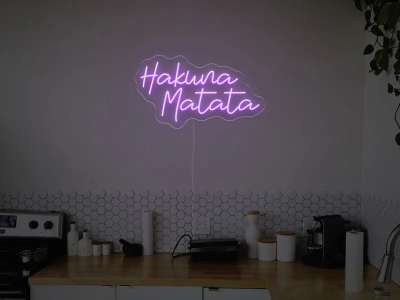 Hakwna Matata - Insegne al neon a LED