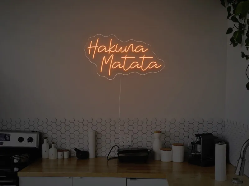 Hakwna Matata - Insegne al neon a LED