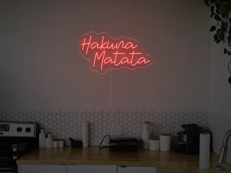 Hakwna Matata - Insegne al neon a LED