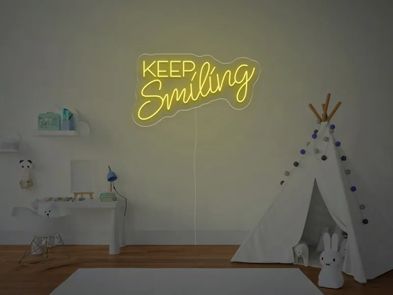 Keep Smiling - Insegne al neon a LED