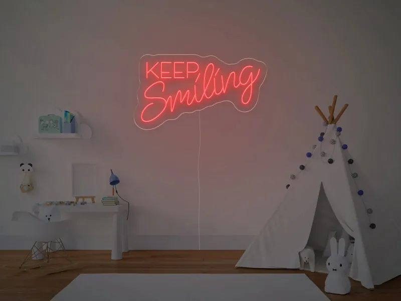 Keep Smiling - Insegne al neon a LED