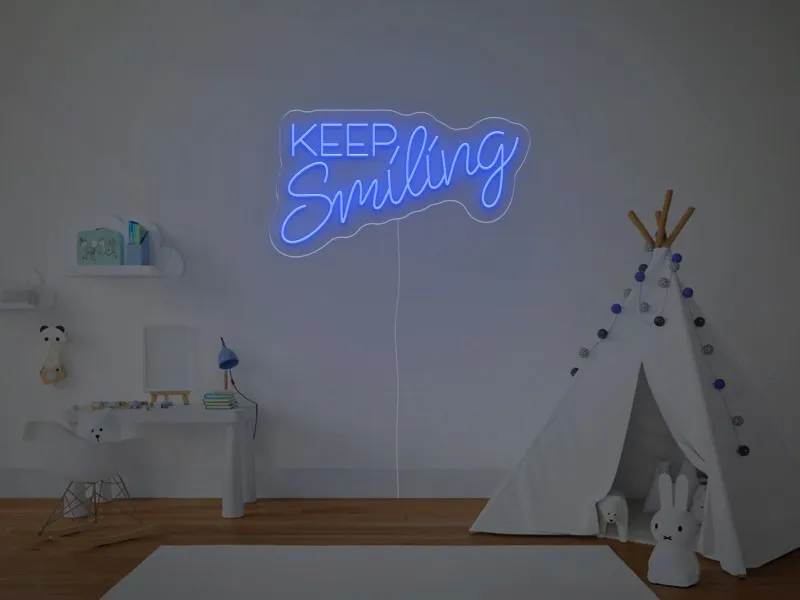 Keep Smiling - Insegne al neon a LED