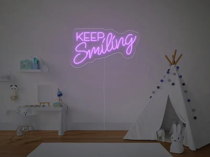 Keep Smiling - Insegne al neon a LED