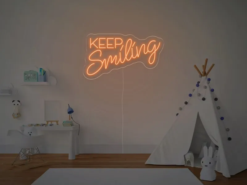 Keep Smiling - Insegne al neon a LED