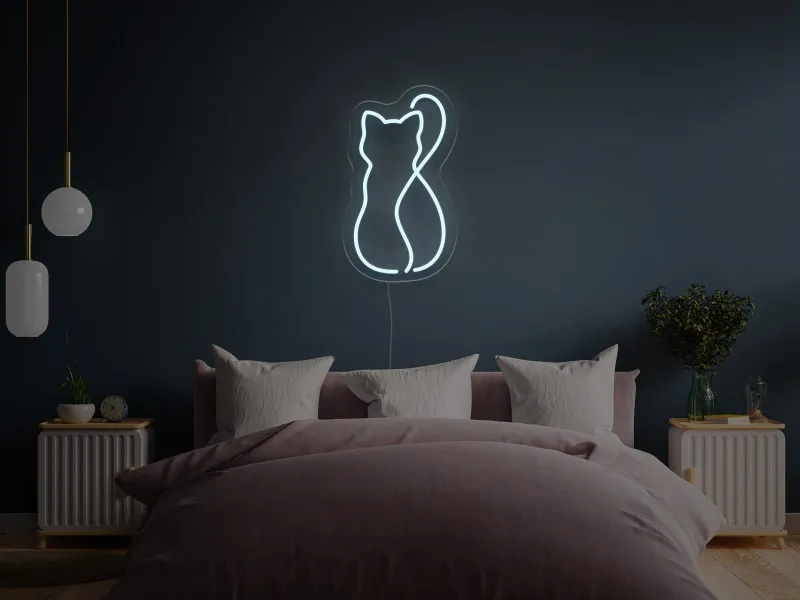 Silhouette di gatto - Insegne al neon a LED