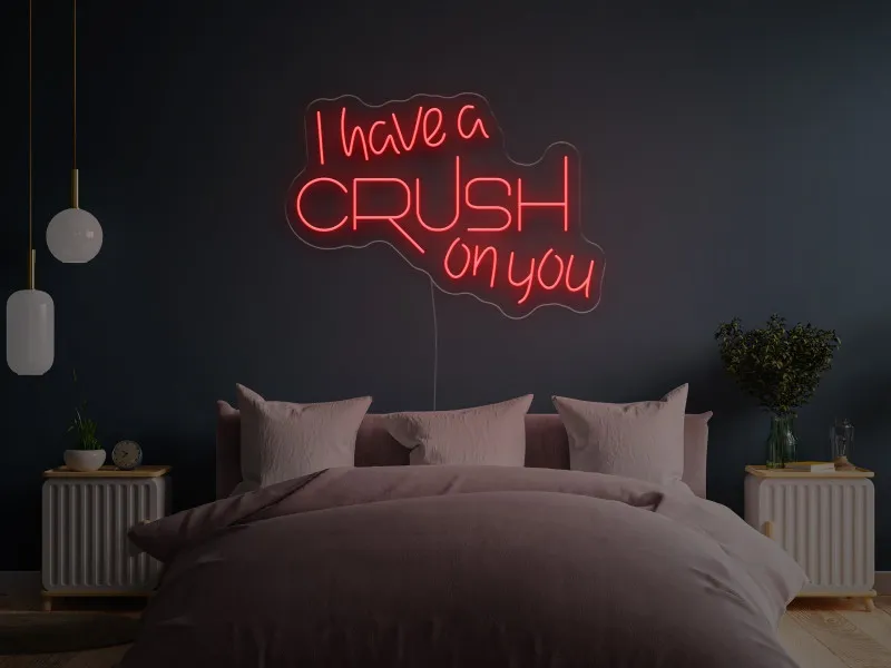 I have a CRUSH on you - Insegne al neon a LED