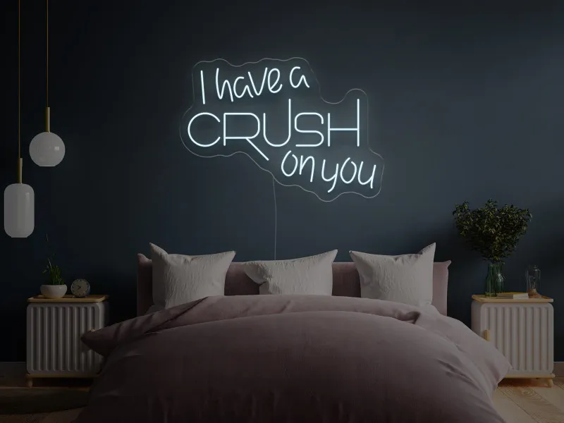 I have a CRUSH on you - Insegne al neon a LED