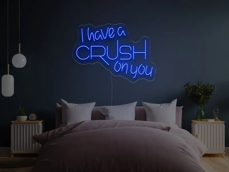 I have a CRUSH on you - Insegne al neon a LED