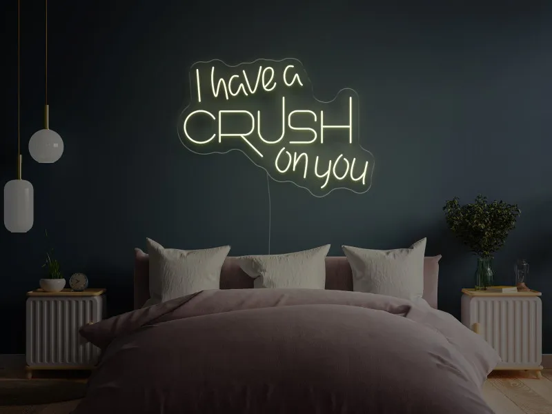 I have a CRUSH on you - Insegne al neon a LED